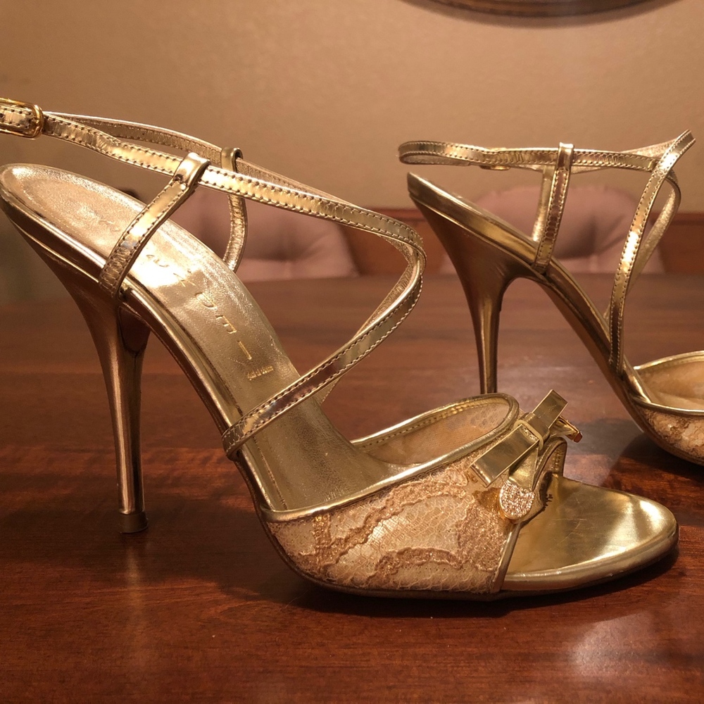 Gold Casadei Sandals